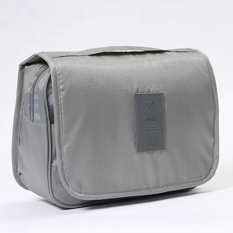 Travel Hanging Makeup Bag Large Capacity Portable Hand-held Storage Wash Bag with Simple Hook for Cosmetic Organization Pi-Mart