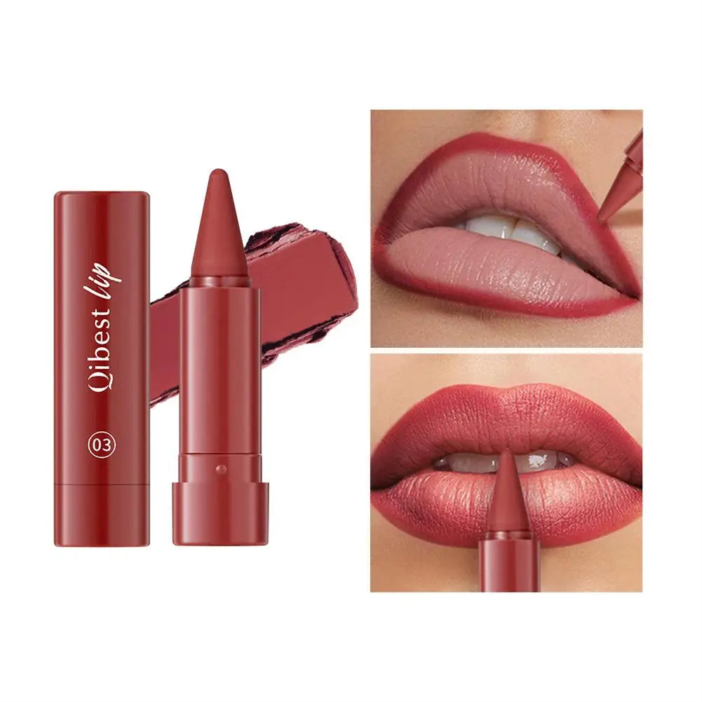 6Pcs Velvet Matte Lip Liner Pencil Set High Pigment Smooth Silky Texture Easy to Color & Define Lip Contours Daily Lip Makeup Pi-Mart