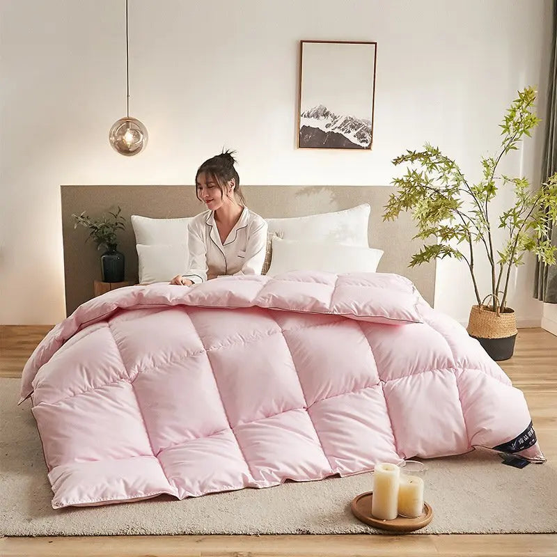 Feather Down Duvet Soft and Warm Perfect for Home Decor Pi-Mart