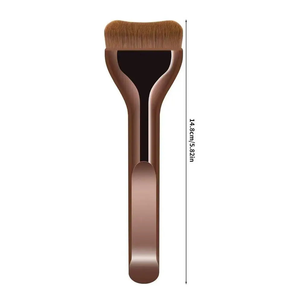 Pillow-Shaped Foundation Makeup Brush | Flat & Wide Head with Ultra-Soft Synthetic Bristles for Streak-Free, Fast Application Tri Light Beauty