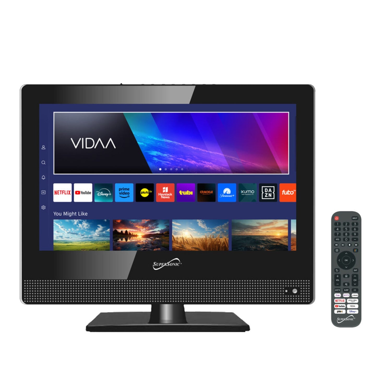 SuperSonic 15 Inch Widescreen LED HDMI Smart TV in Black LuxuryLifeWay Online Store
