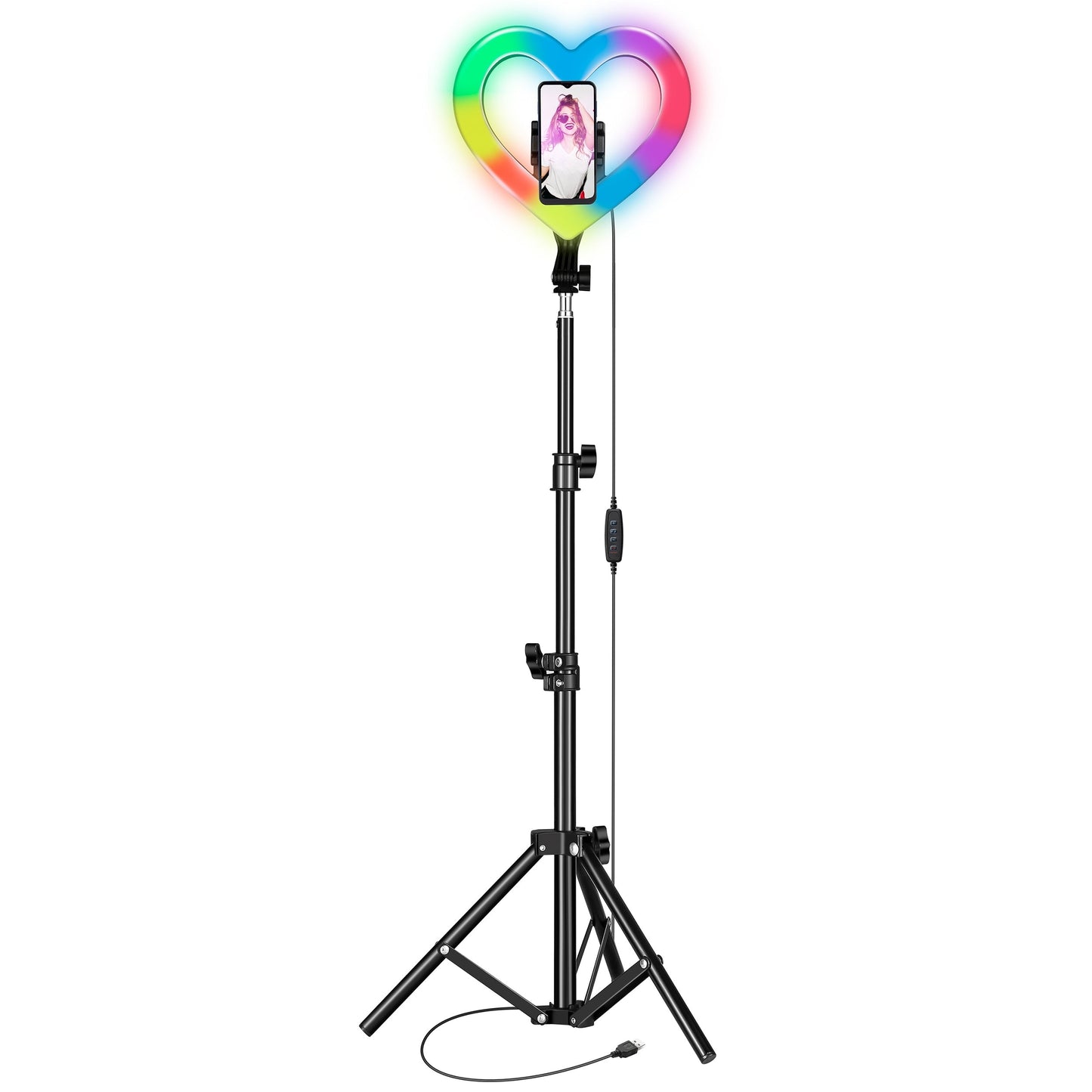 SuperSonic Pro Live Stream 10 Inch Heart Ring Light with RGB LuxuryLifeWay Online Store
