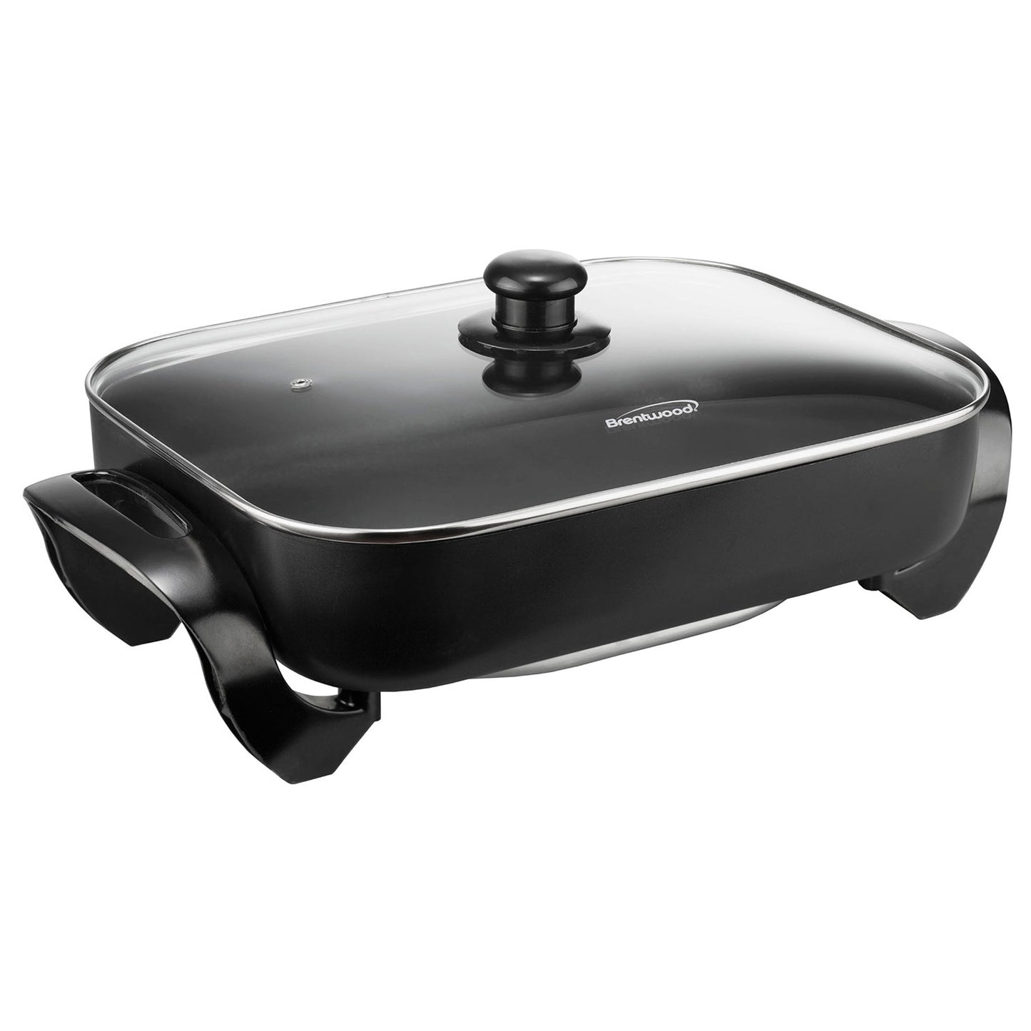 Brentwood 16 Inch Nonstick Electric Skillet with Glass Lid in Black LuxuryLifeWay Online Store