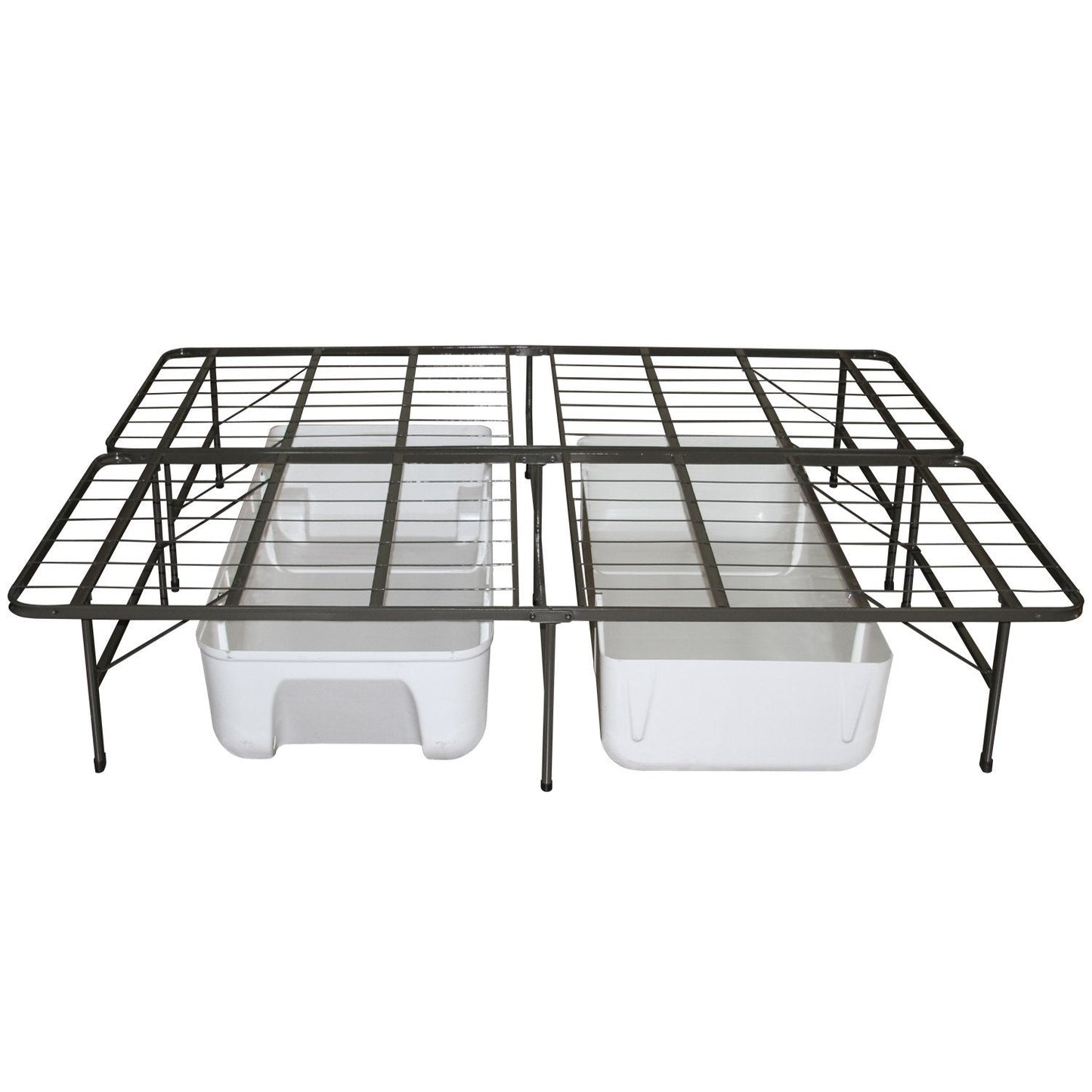 Twin Extra Long Metal Platform Bed Frame with Storage Space LuxuryLifeWay Online Store