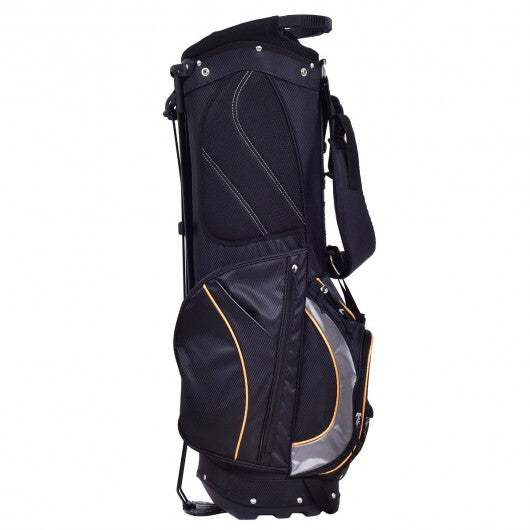 9 Inch Golf Stand Bag Divider Carry Pockets Storage - Color: Black LuxuryLifeWay Online Store