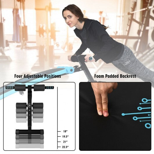 Abdominal Twister Trainer with Adjustable Height Exercise Bench-Red LuxuryLifeWay Online Store