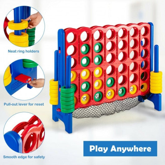4-to-Score Giant Game Set with Net Storage-Blue LuxuryLifeWay Online Store