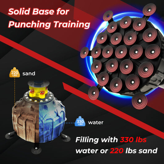 Freestanding Punching Bag 71 Inch Boxing Bag with 25 Suction Cups Gloves and Filling Base LuxuryLifeWay Online Store