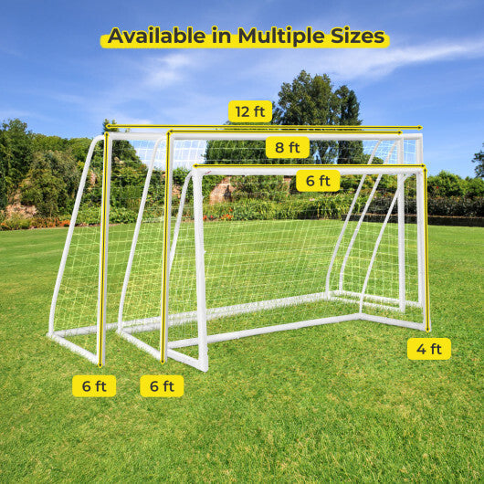 8' x 6' Soccer Goal with Ground Stakes and Soccer Cones LuxuryLifeWay Online Store