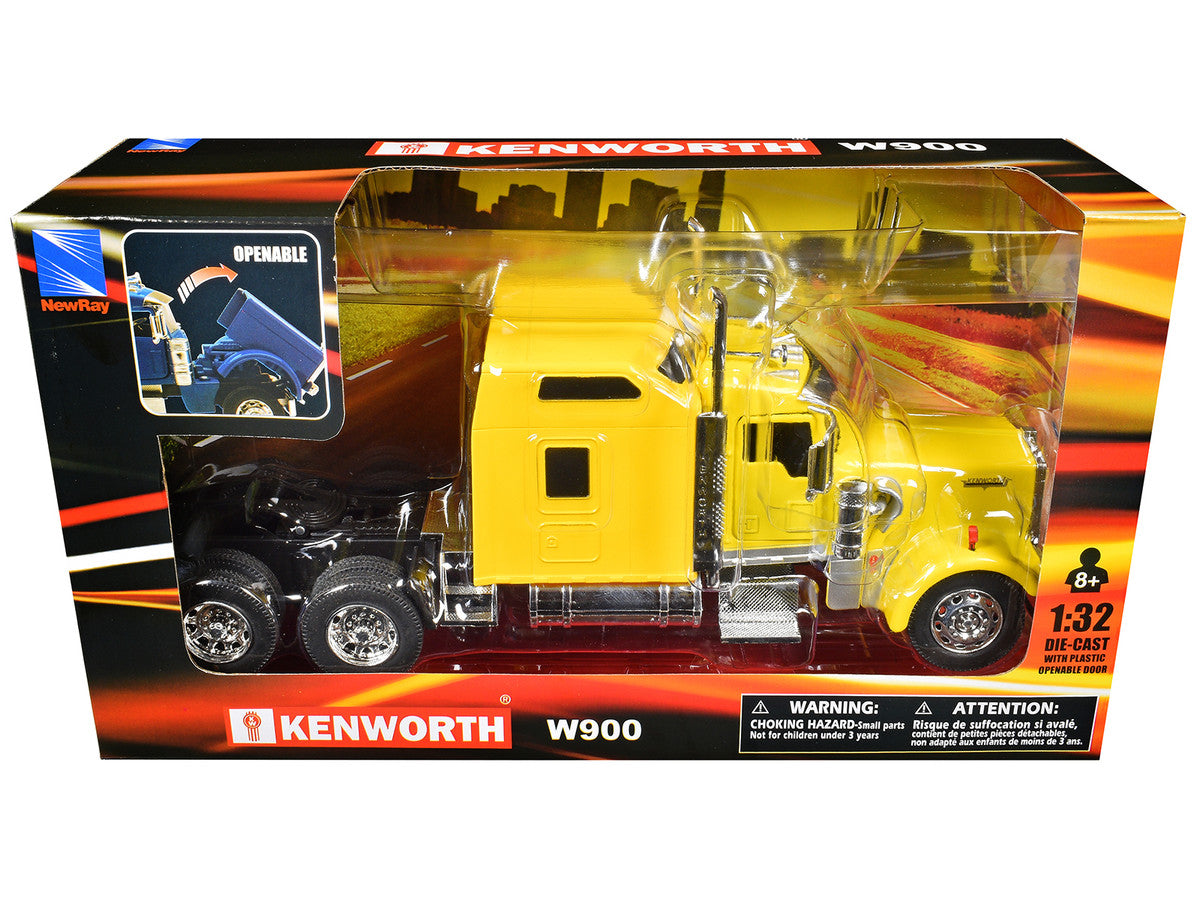 Kenworth W900 Truck Tractor Yellow "Long Haul Truckers" Series 1/32 Diecast Model by New Ray LuxuryLifeWay Online Store