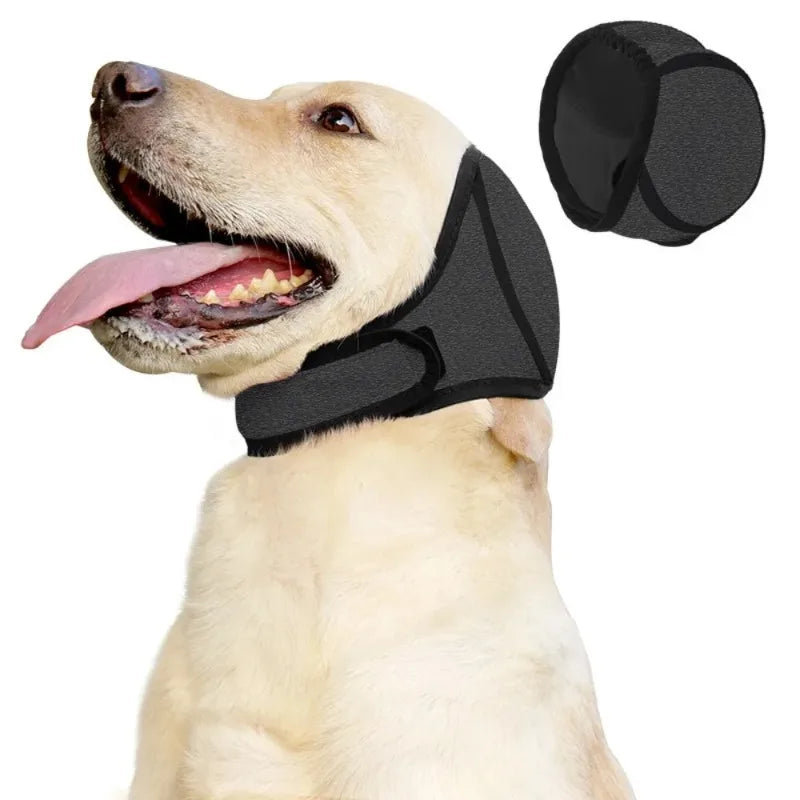 Waterproof Noise Cancelling Dog Ear Muffs for Swimming & Grooming - Calming Hood To Relieve Pet Anxiety & Prevent Shock Pi-Mart