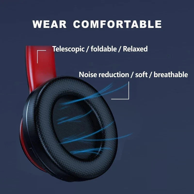 NNEOBA Over-Ear Foldable Wireless Headphone Black LuxuryLifeWay Online Store