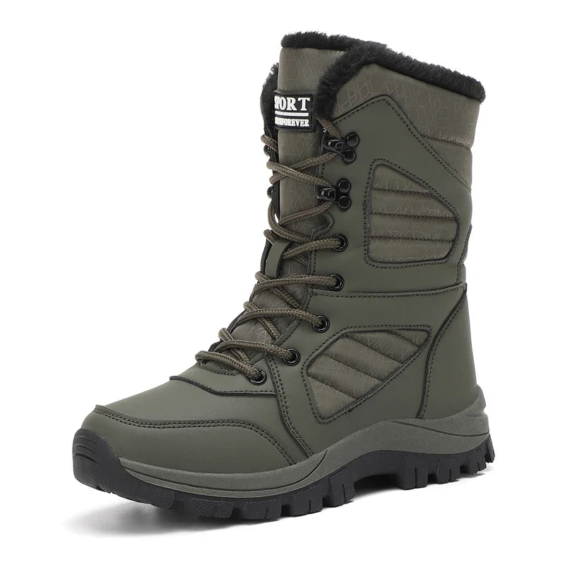 Winter Women Snow Boot High-top Waterproof Ankle Boots Ladies Thick Plus Warm Snow Hiking Boots Outdoor Cotton Shoes Sneakers LadyShow.Store