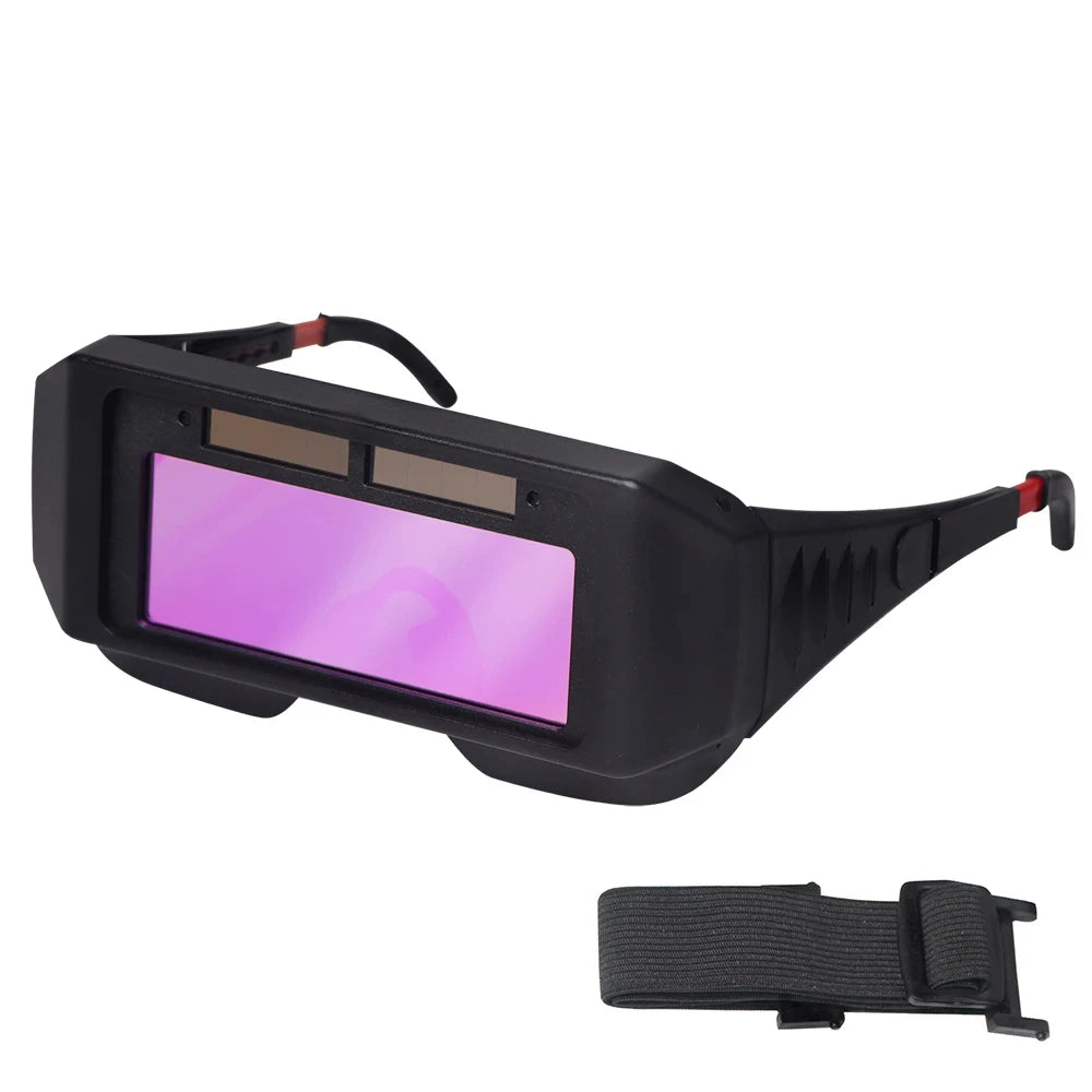 Solar Powered Welding Helmet Auto Darkening Welding Goggles LCD Welder Glasses for TIG MIG MMA Plasma Welder Glasses Pi-Mart