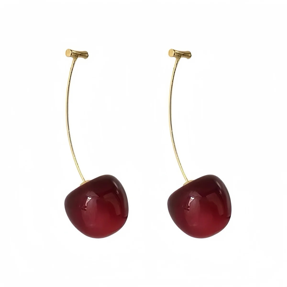 Cherry Earrings for Women Fun Fruit Drop Dangle Earrings Cute 3D Red Jewelry Unique Fruit Charm Jewelry Gifts Pi-Mart