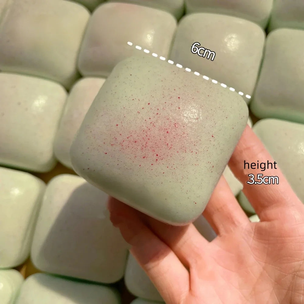 Squishy Simulated Square Bread Squeeze Toy Stress Relief Slow Rising Small Toast Sensory Fidget Toys for Anxiety ADHD Kids Adult Pi-Mart