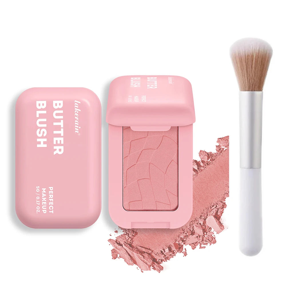Professional Makeup Powder Blush 12HR Wear Vegan Formula Blusher Makeup Blush in Bar Cosmetics Palette Powder Pink Cream Face Pi-Mart