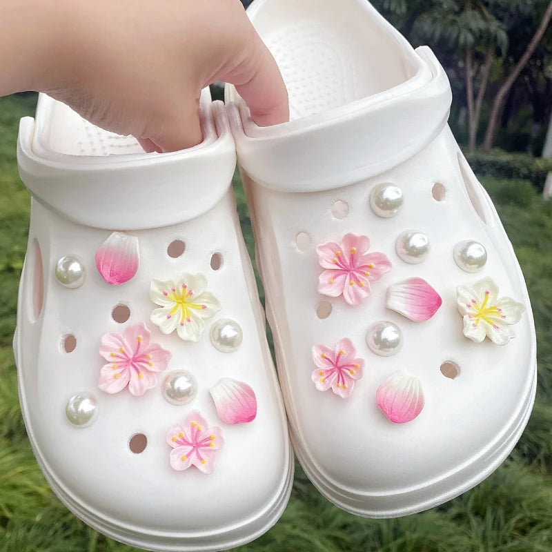 Hot Fashion Shoe Charms for Creative Branches and Flowers Clogs Shoe Buckle Cute Shoe Accessories Decoration for Girls Gift Pi-Mart