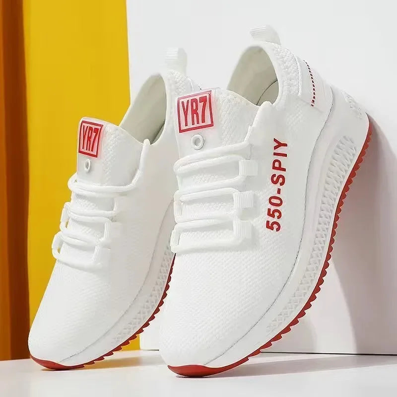 Tenis Feminino 2026 Spring Hot Sale Women Flats for Outdoor Sneakers Air Mesh Walking Jogging Trainers Basket Chaussures Femme Pi-Mart