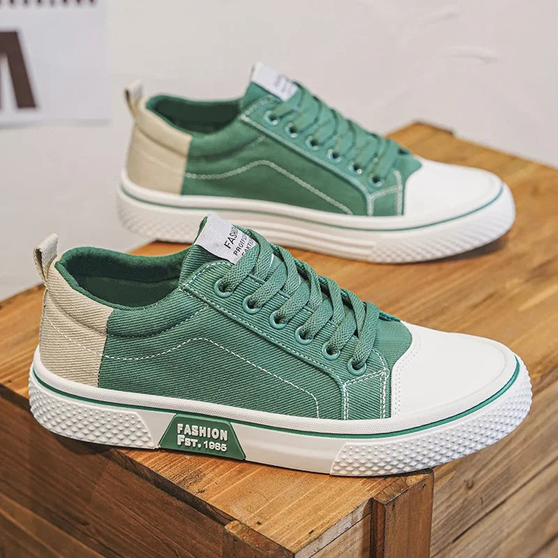 2026 New Summer Men's Breathable Versatile Skateboarding Shoes Men's Soft Bottom Casual Sports Trend Fashion Canvas Shoes 48size Pi-Mart