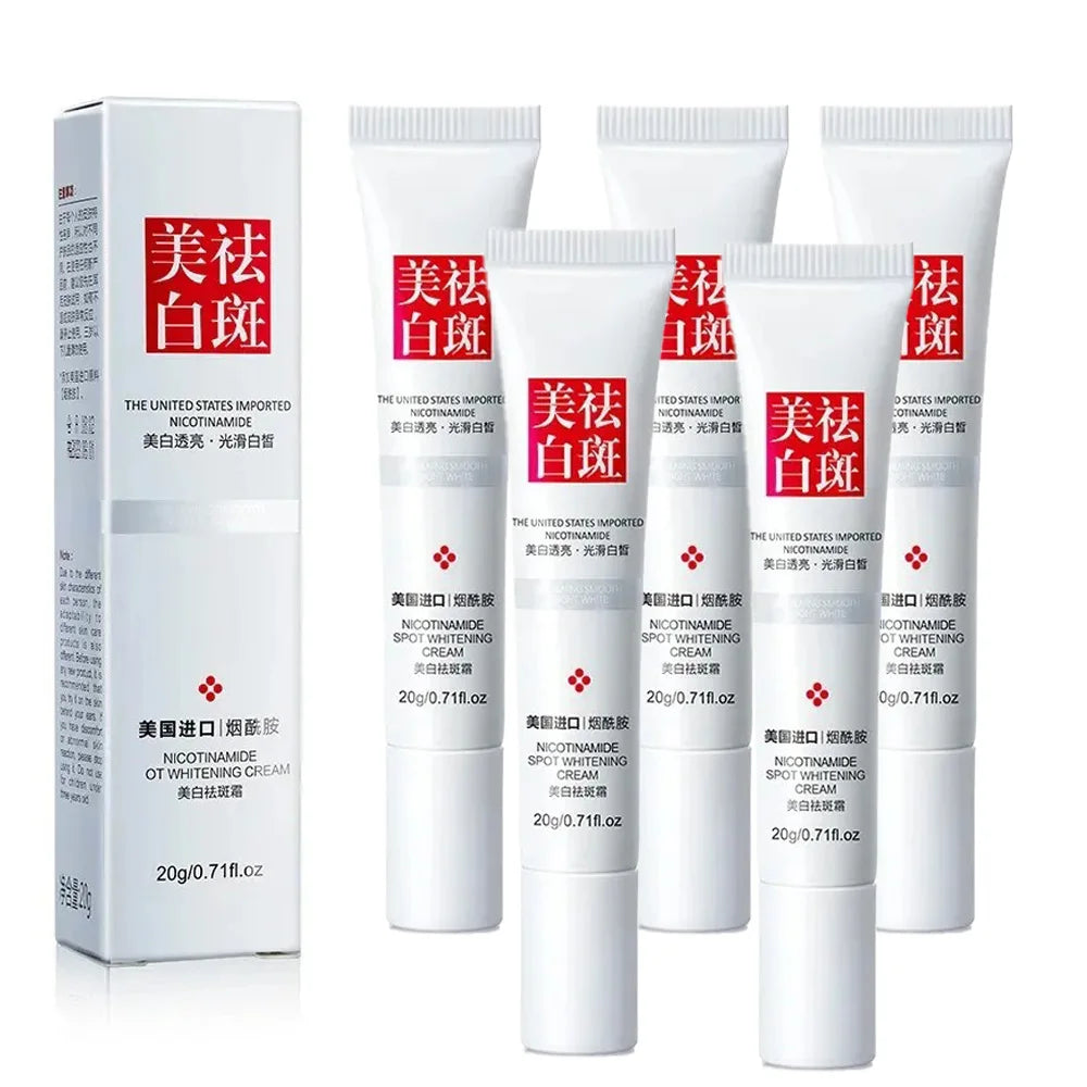 1/3/5pcs Fades Freckle Dark Spots Face Cream Niacinamide Whitening Cream Vitamin E Improve Dullness Fast Brighten Nourish Skin Pi-Mart