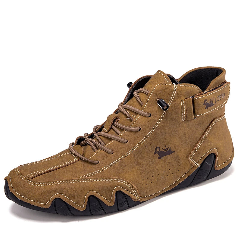 Leather Casual Shoes Sneakers for Men Fashion Outdoor Walking Loafers Shoes Comfortable Footwear Luxury Man Boots 2024 New In Pi-Mart