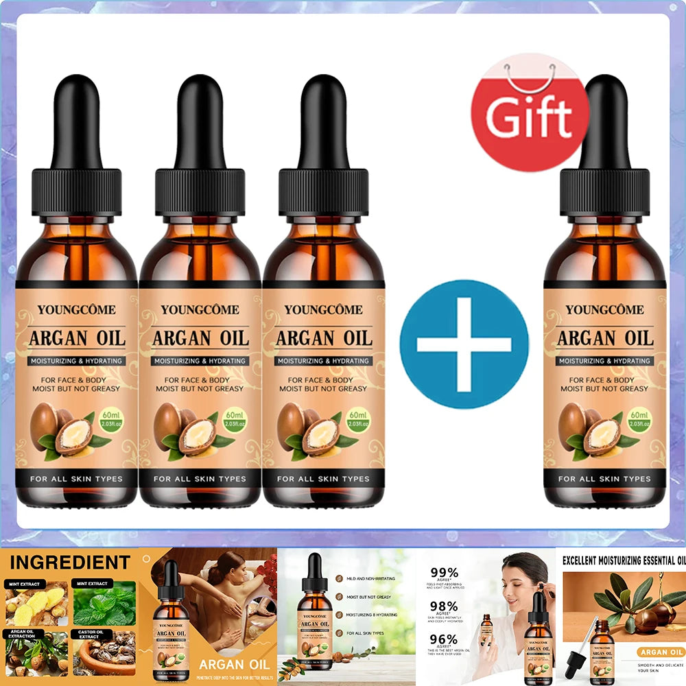 Moroccan Argan Oil Hair Serum Lightweight Hair Oil Mist For Split Ends, Frizzy Hair And Flyaways, Hair Oil Repair- Gloss Shine Pi-Mart