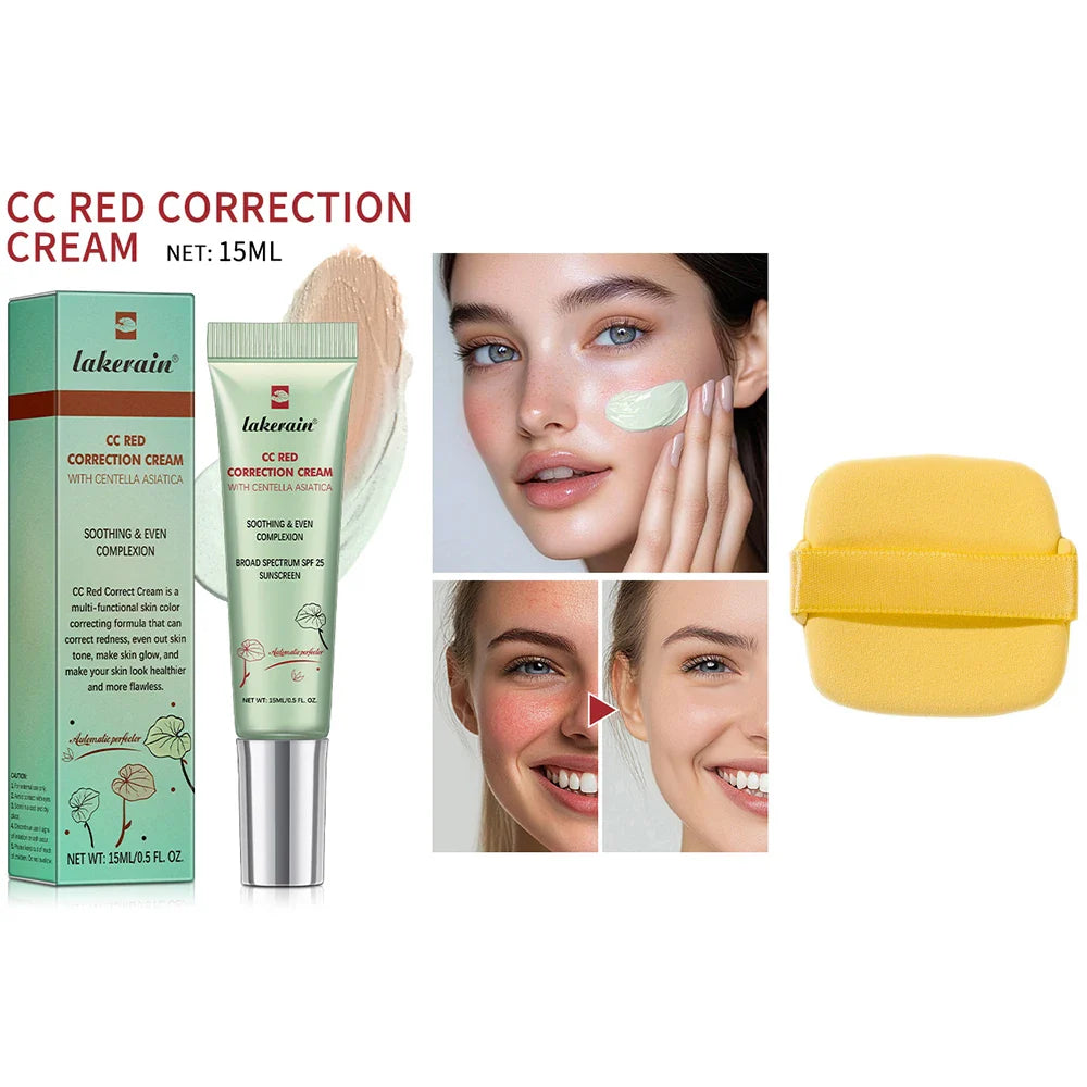 CC Cream Color Changing Liquid Foundation Centella Korean High Coverage Foundation Foundation Cream for Face Base Makeup LadyShow.Store