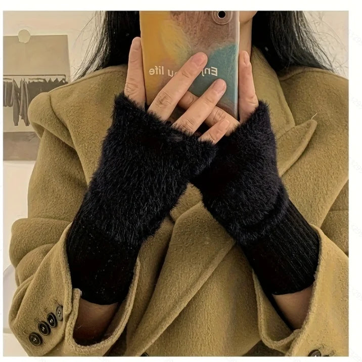 Hand Washable Fingerless Gloves for Women: Comfortable Soft Warm Design, Fashionable Winter Gloves for Cold Weather & Casual Use Pi-Mart