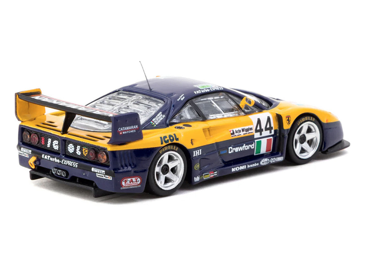 Ferrari F40 GTE #44 Luciano Della Noce - Anders Olofsson - Carl Rosenblad "24 Hours of Le Mans" (1996) "Hobby64" Series 1/64 Diecast Model Car by Tarmac Works LuxuryLifeWay Online Store