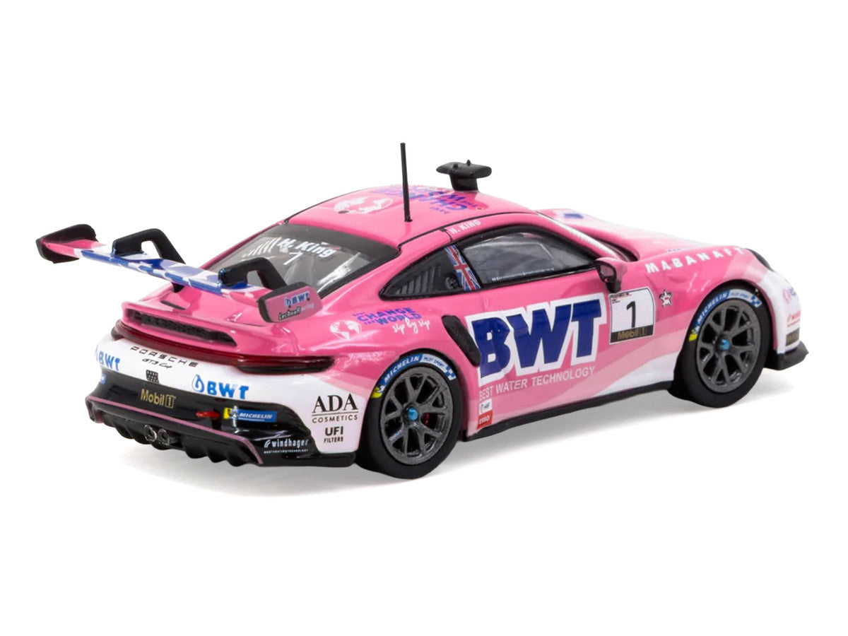Porsche 911 GT3 Cup (992) #1 Harry King "Porsche Mobil 1 Supercup" (2024) "Hobby64" Series 1/64 Diecast Model Car by Tarmac Works LuxuryLifeWay Online Store