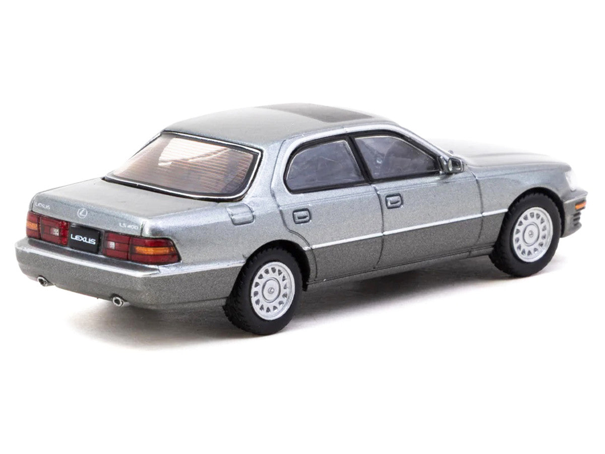 Lexus LS400 RHD (Right Hand Drive) Flint Gray Metallic "Global64" Series 1/64 Diecast Model Car by Tarmac Works LuxuryLifeWay Online Store