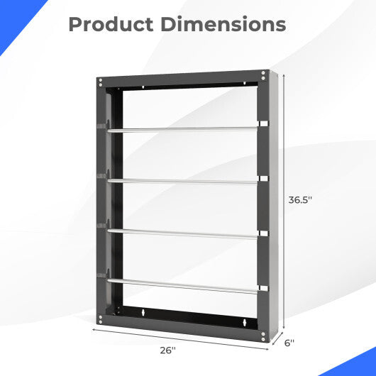 Wire Spool Rack with 4 Rods for Electrical Industrial and Retail Use-Gray LuxuryLifeWay Online Store
