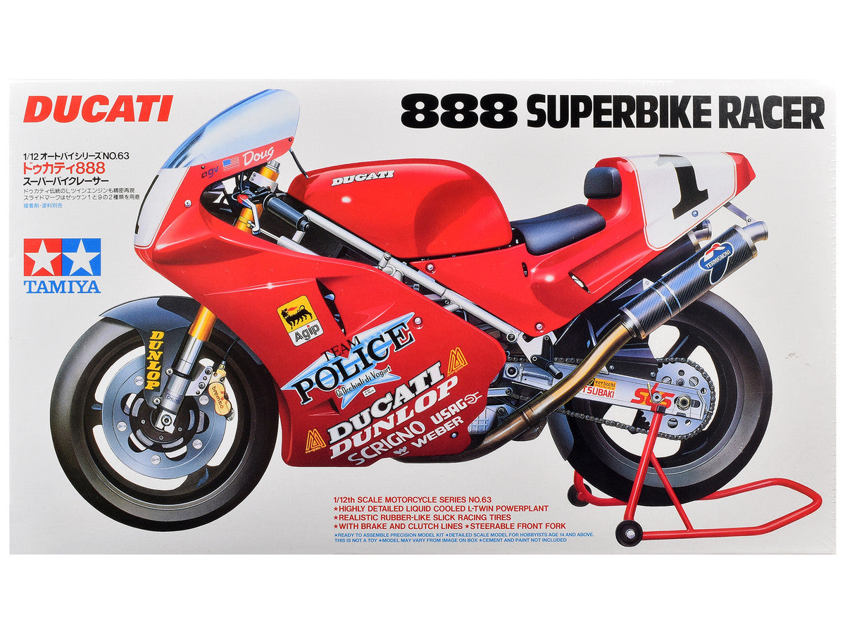 Model Kit Ducati 888 Superbike Racer Motorcycle 1/12 Scale Model by Tamiya LuxuryLifeWay Online Store