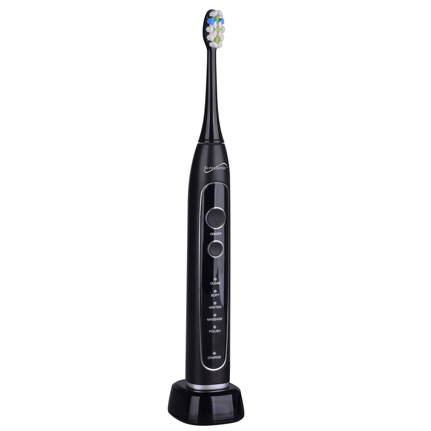 SuperSonic Sonic Zoom Advance Wireless Rechargeable Toothbrush in Black LuxuryLifeWay Online Store