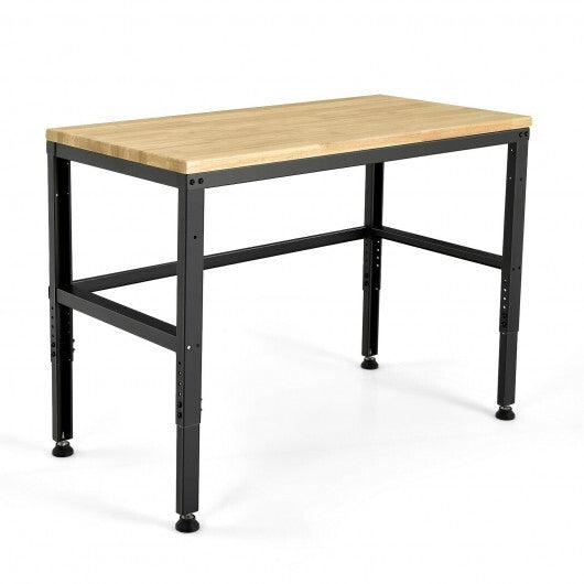 48 Inch Adjustable Work Bench with Power Outlets-Natural LuxuryLifeWay Online Store