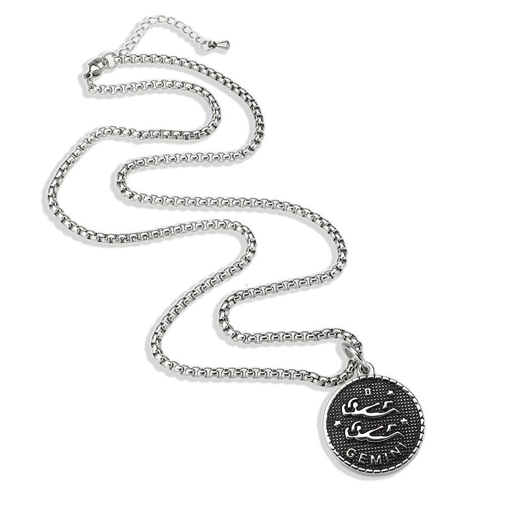 TK3924 - High polished (no plating) Stainless Steel Chain Pendant with NoStone in No Stone LuxuryLifeWay Online Store