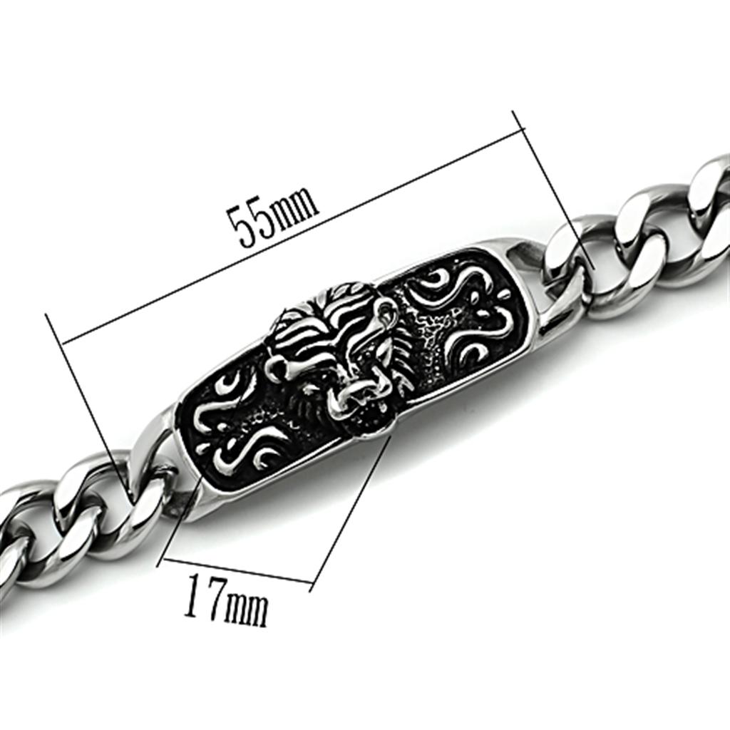 TK436 - High polished (no plating) Stainless Steel Bracelet with No Stone LuxuryLifeWay Online Store