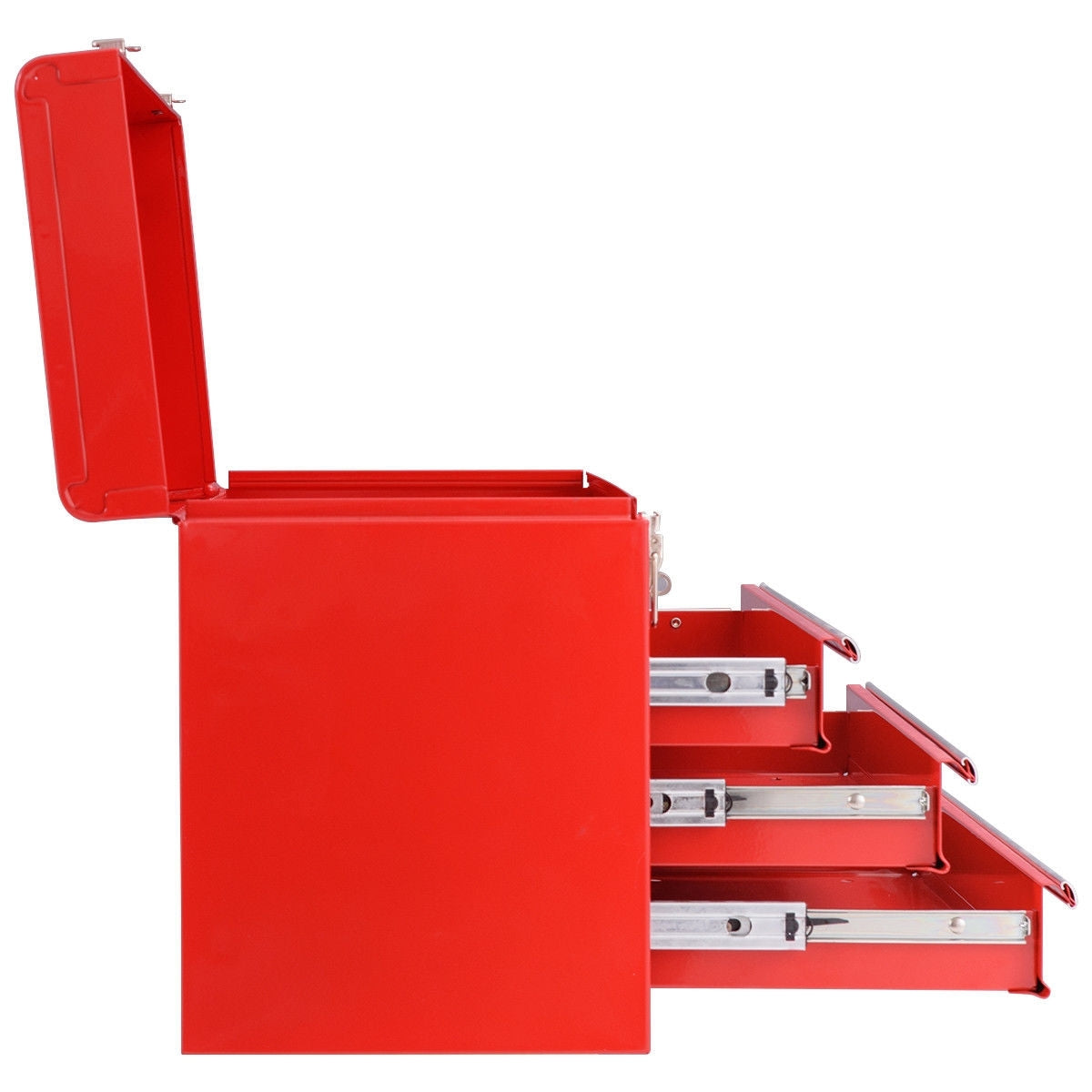 Portable Garage Mechanic Tool Cabinet Box with 3 Drawers-Red - Color: Red LuxuryLifeWay Online Store