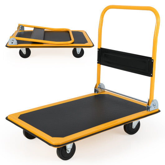 660 Pounds Folding Platform Cart Dolly Hand Truck LuxuryLifeWay Online Store