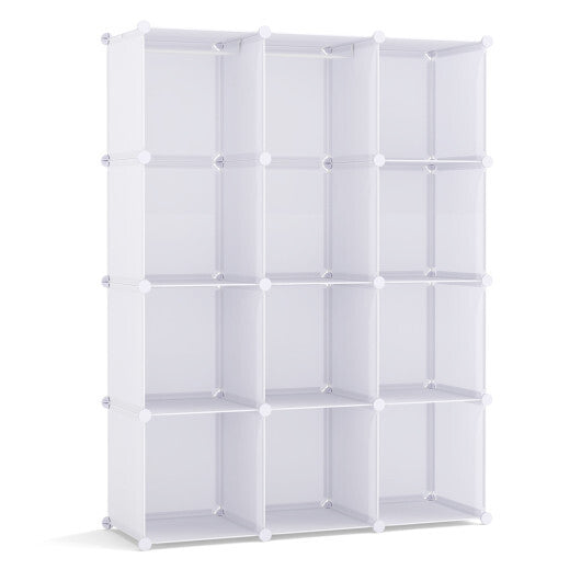 Modular Baby Wardrobe with 10 Cubes & Hanging Rod and Shelves Stackable-Pink LuxuryLifeWay Online Store