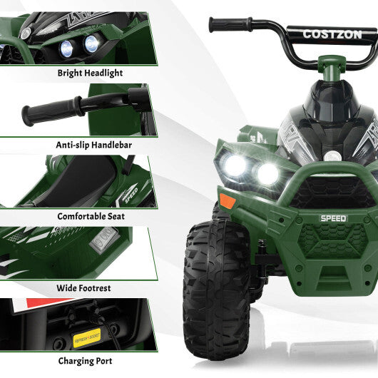 12V Kids Ride On ATV with High/Low Speed and Comfortable Seat-Pink LuxuryLifeWay Online Store