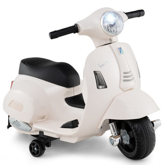 Kids Ride on Motorcycle Licensed Vespa with LED Headlight and Horn Sound-Green LuxuryLifeWay Online Store