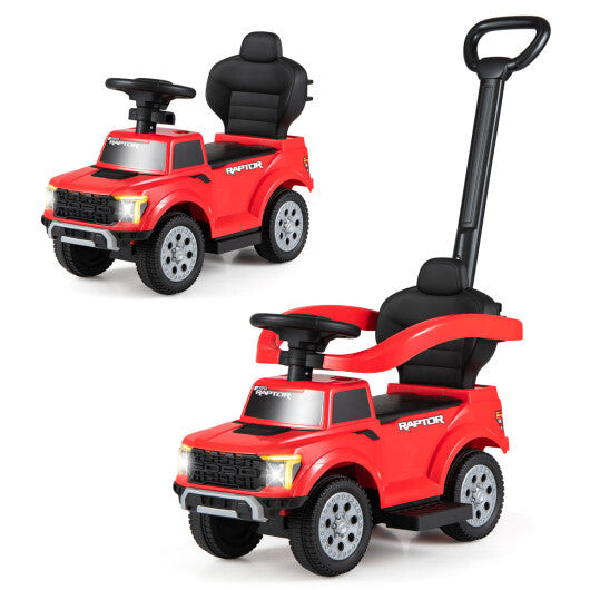 3-In-1 Licensed Ford Push Car for Toddlers-Red LuxuryLifeWay Online Store