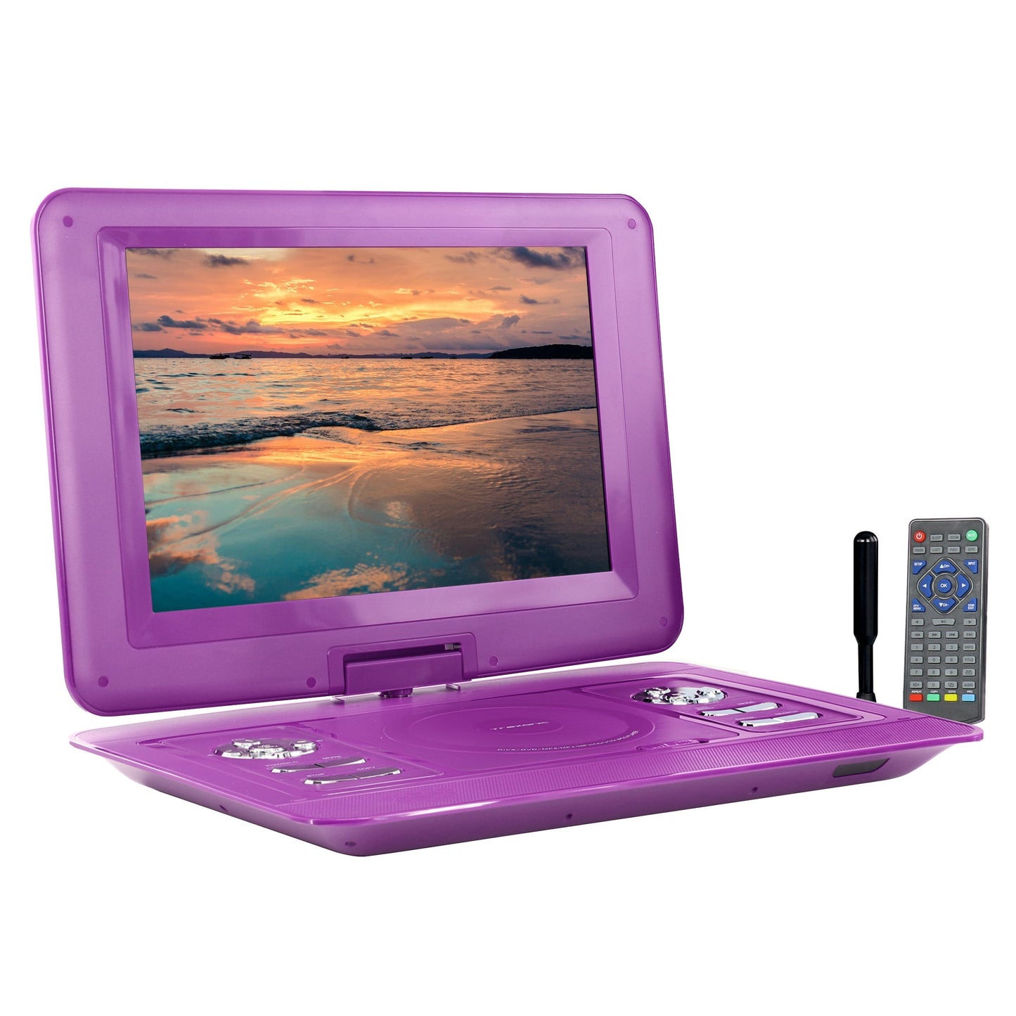 Trexonic 13.3 Inch Portable TV+DVD Player with Color TFT LED Screen and USB/HD/AV Inputs LuxuryLifeWay Online Store
