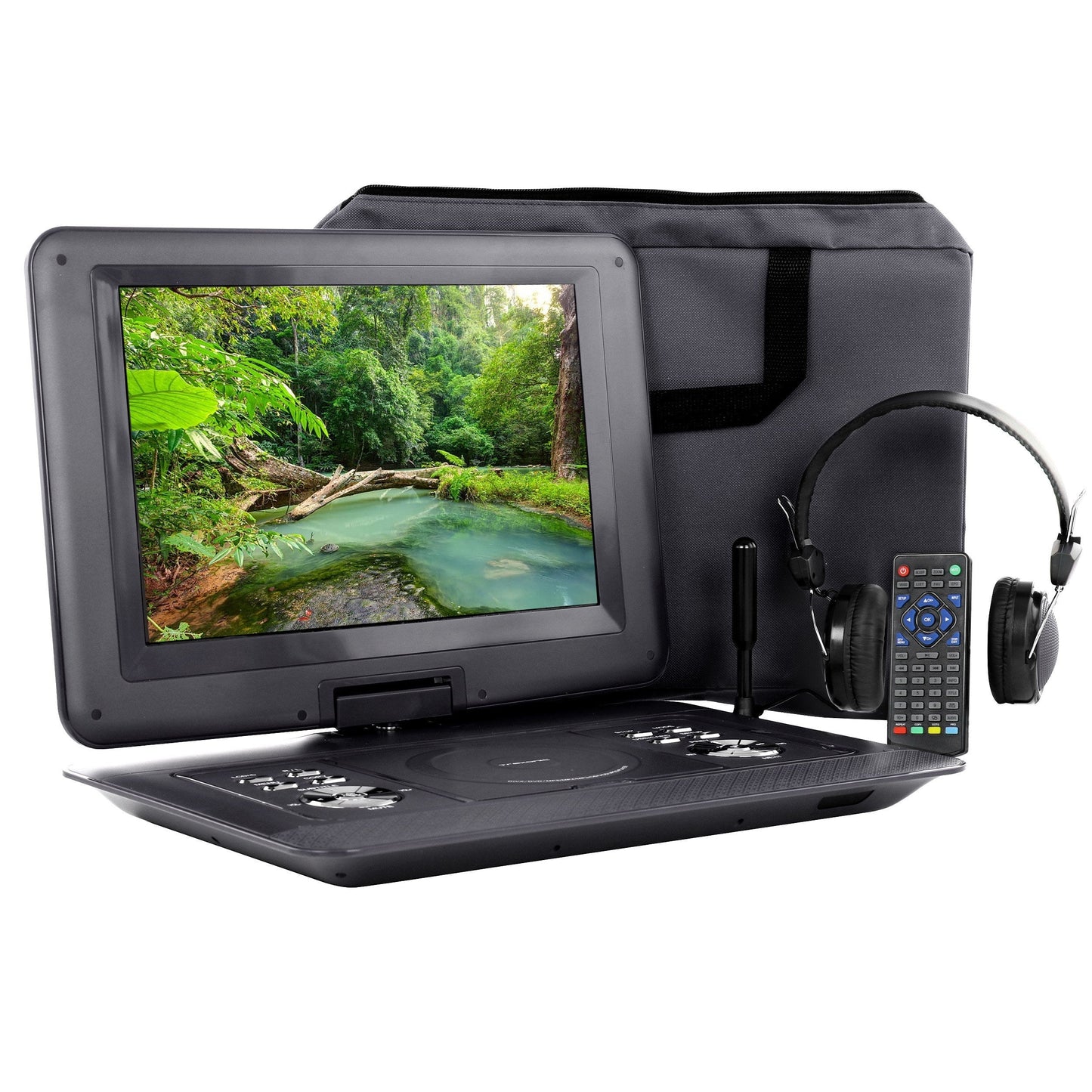 Trexonic 14.1 Inch Portable DVD with TV Tuner Player with Swivel TFT-LCD Screen and USB,SD,AV,HDMI Inputs LuxuryLifeWay Online Store