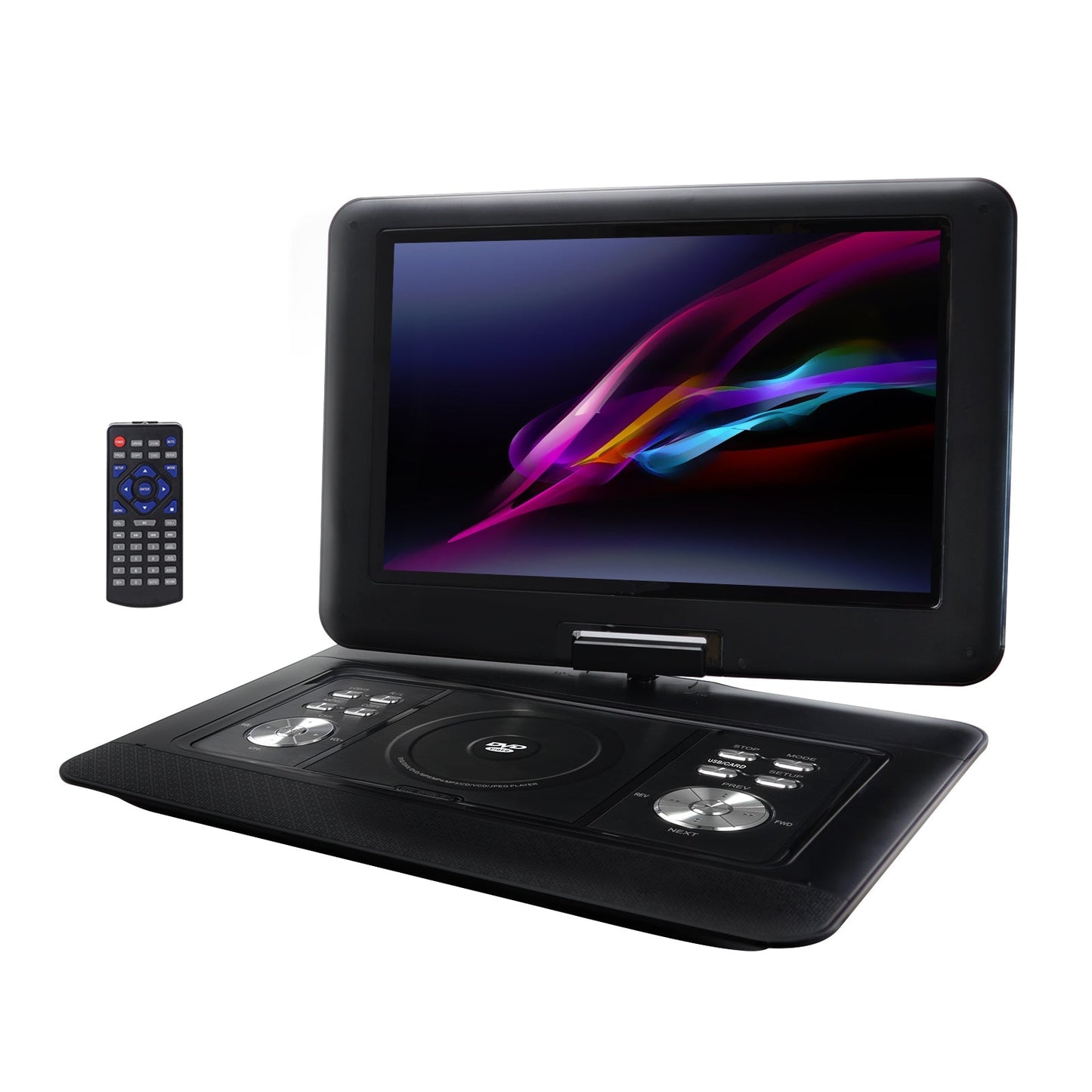 Trexonic 13.3 Inch Portable TV+DVD Player with Color TFT LED Screen and USB/HD/AV Inputs LuxuryLifeWay Online Store