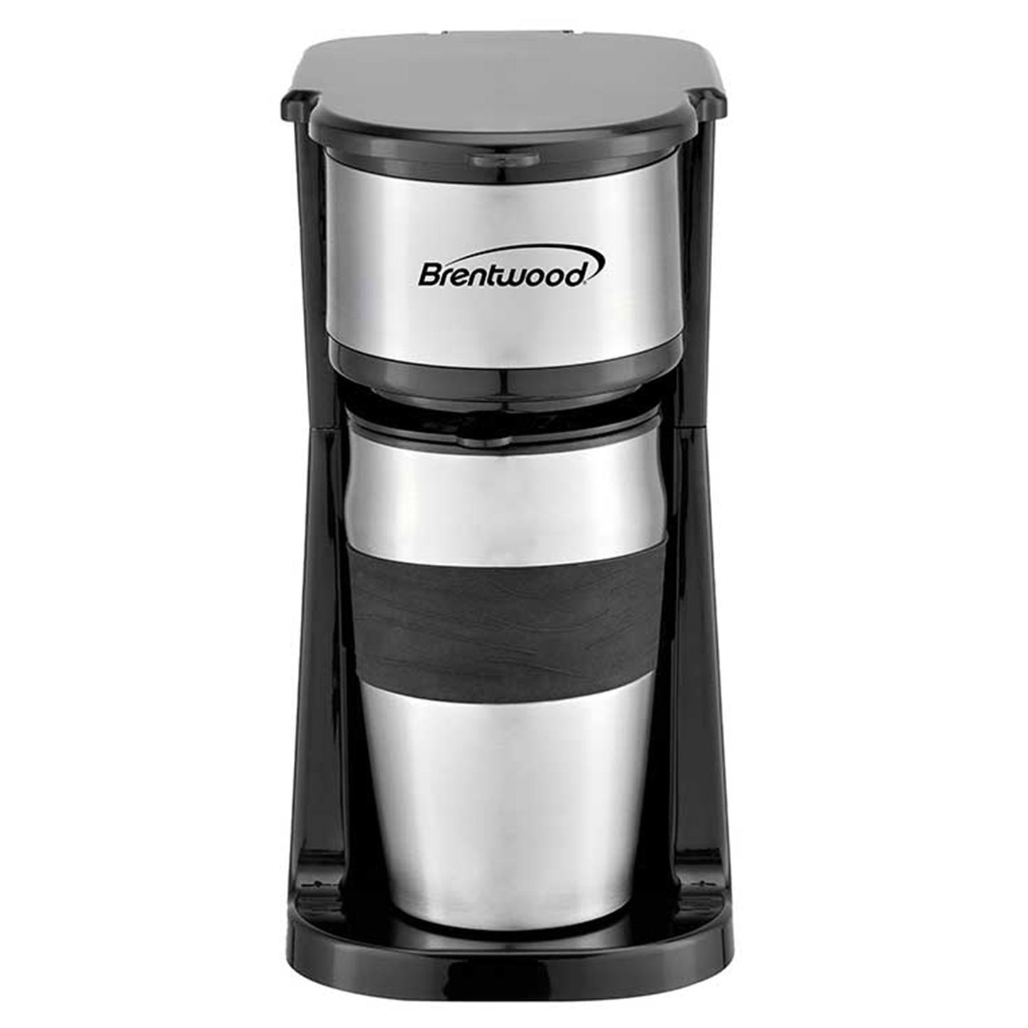 Brentwood Portable Single Serve Coffee Maker with 14oz Travel Mug in Black LuxuryLifeWay Online Store