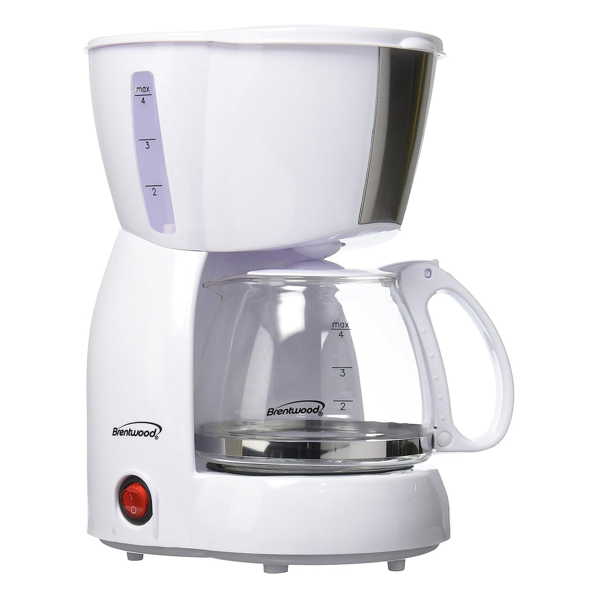 Brentwood 4 Cup Coffee Maker - White LuxuryLifeWay Online Store