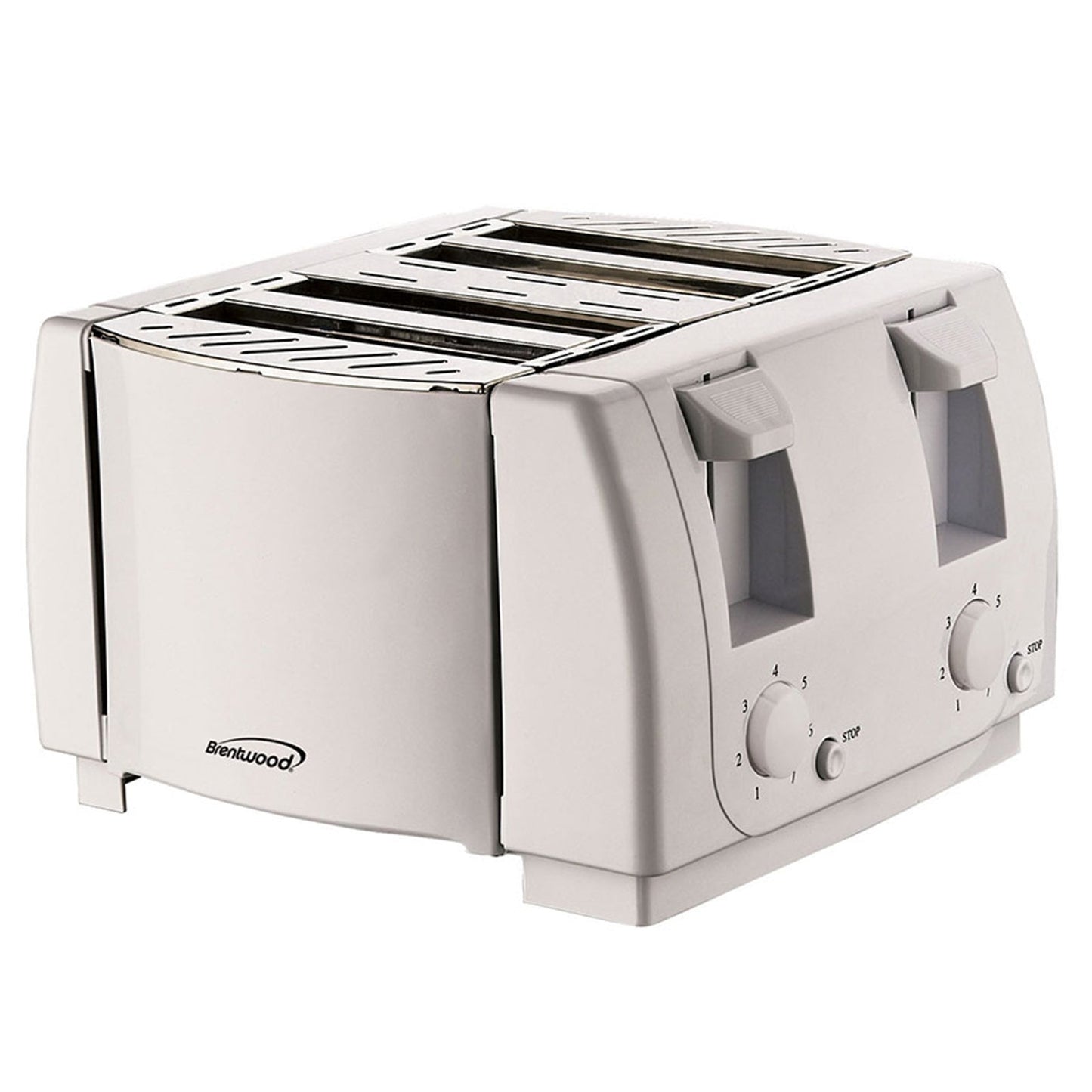 Brentwood 4 Slice Cool Touch Toaster in White LuxuryLifeWay Online Store